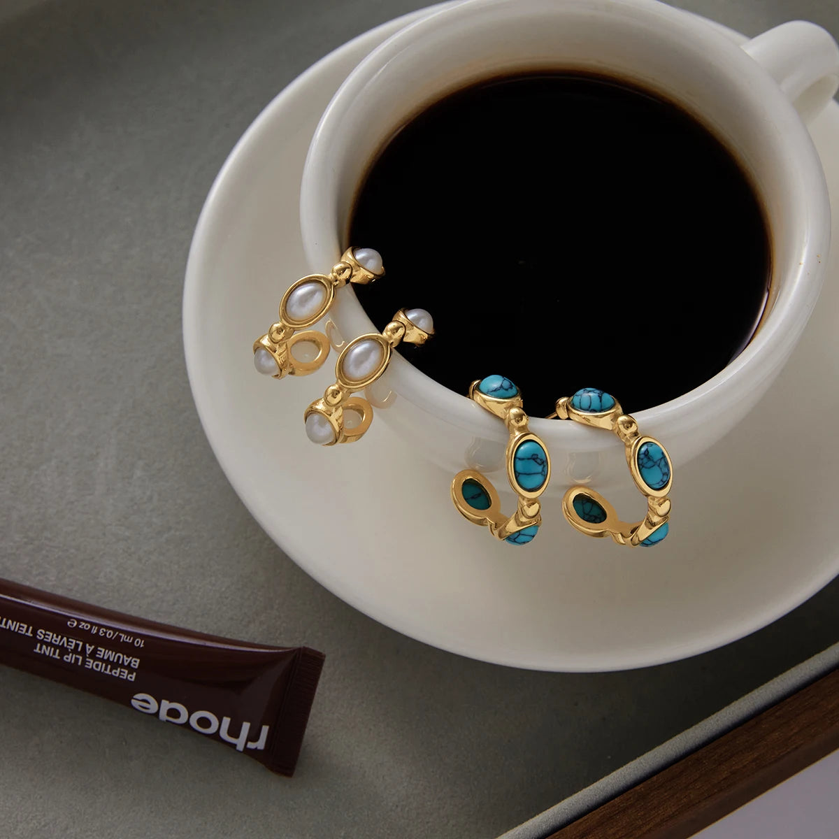Elara Pearl Hoops