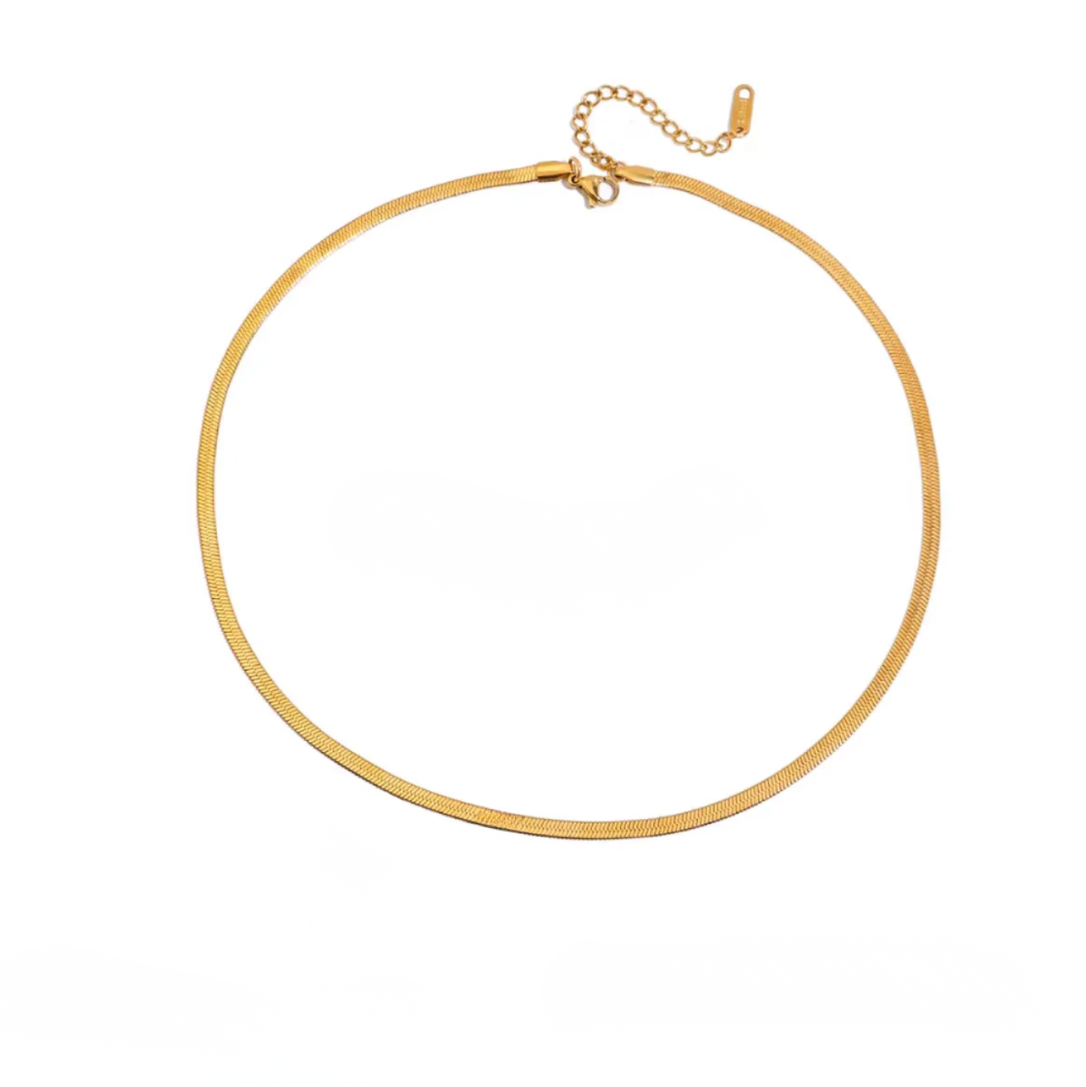 Uworld Minimalist Classic 18K Gold Color Plated Stainless Steel round White Rhinestone Pendant Necklace Stackable Chain Necklace
